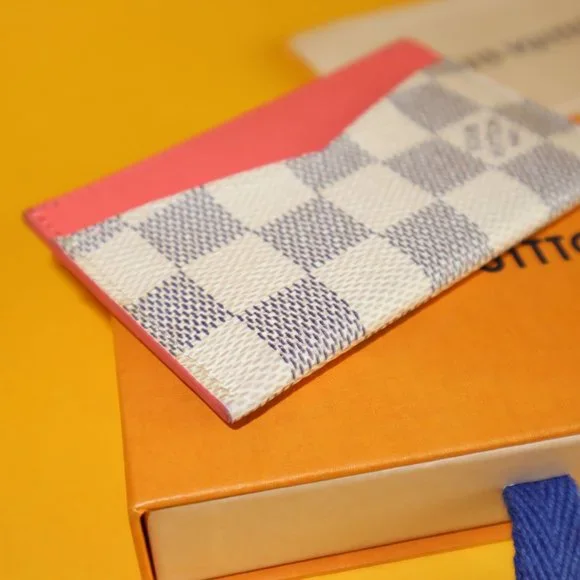 Louis Vuitton Damier Azur Daily Card Holder Rose Ballerine - Picture 3 of 8